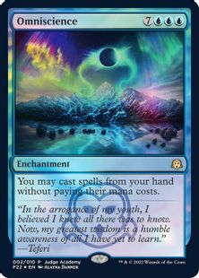 Foil】《全知/Omniscience》[ジャッジ褒賞] 青 | 日本最大級 MTG通販 