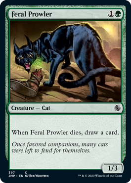 《残忍な野猫/Feral Prowler》[JMP] 緑C