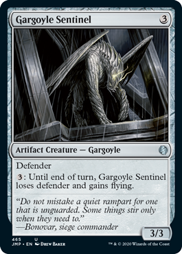 《ガーゴイルの歩哨/Gargoyle Sentinel》[JMP] 茶U