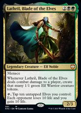 (001)《エルフの刃、ラスリル/Lathril, Blade of the Elves》[KHC] 金R