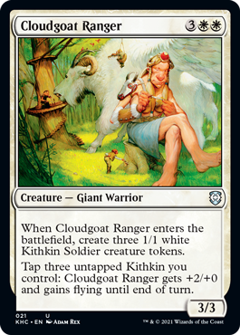 (021)《雲山羊のレインジャー/Cloudgoat Ranger》[KHC] 白U