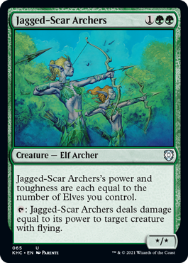 (065)《鋸歯傷の射手/Jagged-Scar Archers》[KHC] 緑U