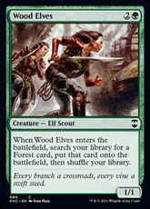 (080)《ウッド・エルフ/Wood Elves》[KHC] 緑C