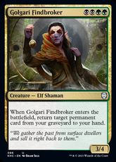 (086)《ゴルガリの拾売人/Golgari Findbroker》[KHC] 金U