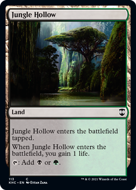 (113)《ジャングルのうろ穴/Jungle Hollow》[KHC] 土地C