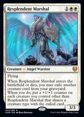 【Foil】■プレリリース■《輝かしい司令官/Resplendent Marshal》[KHM-PRE] 白R