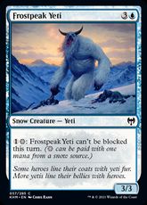 【Foil】(057)《霜峰のイエティ/Frostpeak Yeti》[KHM] 青C