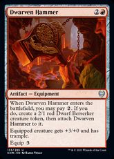 【Foil】(133)《ドワーフの鎚/Dwarven Hammer》[KHM] 赤U