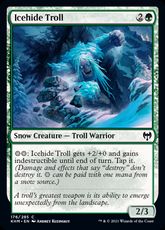 【Foil】(176)《氷皮のトロール/Icehide Troll》[KHM] 緑C