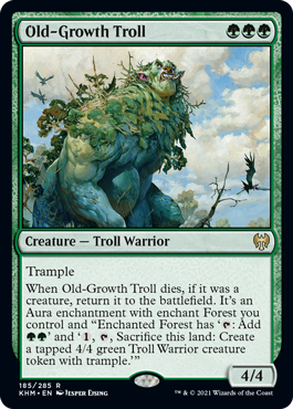 《老樹林のトロール/Old-Growth Troll》[KHM] 緑R