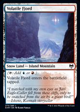 【Foil】(273)《移り変わるフィヨルド/Volatile Fjord》[KHM] 土地C