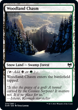 《森林の地割れ/Woodland Chasm》[KHM] 土地C