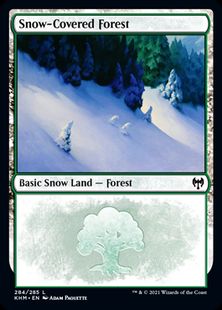 (284)《冠雪の森/Snow-Covered Forest》[KHM] 土地