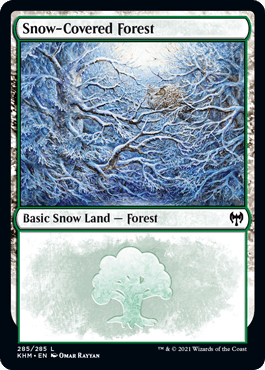 (285)《冠雪の森/Snow-Covered Forest》[KHM] 土地