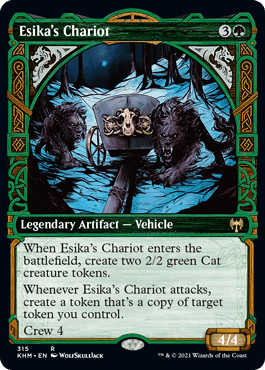 【Foil】(315)■ショーケース■《エシカの戦車/Esika's Chariot》[KHM-BF] 緑R