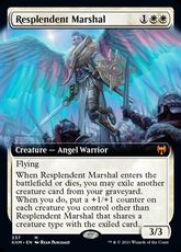 【Foil】(337)■拡張アート■《輝かしい司令官/Resplendent Marshal》[KHM-BF] 白R