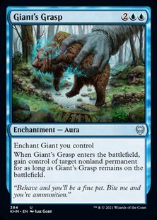 (384)《巨人の掌握/Giant's Grasp》[KHM] 青U