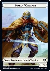 (003)《人間・戦士トークン/Human Warrior token》[KHM] 白