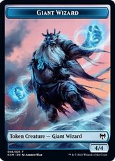 【Foil】(006)《巨人・ウィザードトークン/Giant Wizard Token》[KHM] 青