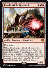 【Foil】■プレリリース■《焼却の機械巨人/Combustible Gearhulk》[KLD-PRE] 赤R