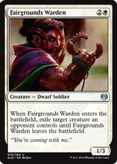 【Foil】《博覧会場の警備員/Fairgrounds Warden》[KLD] 白U