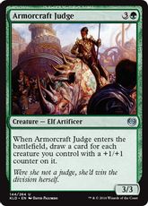 【Foil】《鎧作りの審判者/Armorcraft Judge》[KLD] 緑U