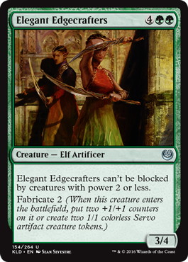 《洗練された鍛刃士/Elegant Edgecrafters》[KLD] 緑U