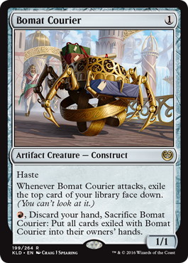 【Foil】■プレリリース■《ボーマットの急使/Bomat Courier》[KLD-PRE] 茶R