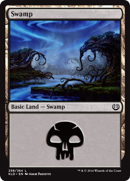 【Foil】(258)《沼/Swamp》[KLD] 土地