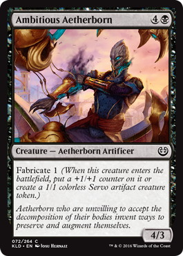 【Foil】《霊基体の野心家/Ambitious Aetherborn》[KLD] 黒C
