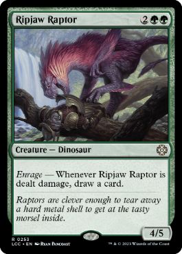 (253)《切り裂き顎の猛竜/Ripjaw Raptor》[LCC] 緑R
