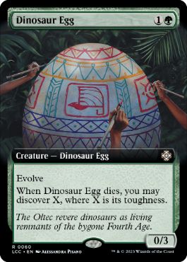 (060)■拡張アート■《恐竜の卵/Dinosaur Egg》[LCC] 緑R