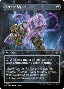 【Foil】(104)■ボーダーレス■《秘儀の印鑑/Arcane Signet》[LCC] 茶U