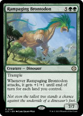 (247)《暴れ回るブロントドン/Rampaging Brontodon》[LCC] 緑R
