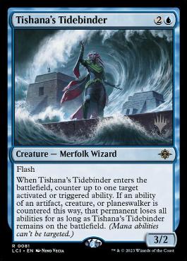 【Foil】(081)《ティシャーナの潮縛り/Tishana's Tidebinder》[LCI] 青R