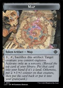(017)《地図トークン/Map token》[LCI] 茶