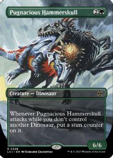 【Foil】(328)■ボーダーレス■《好戦的な槌頭/Pugnacious Hammerskull》[LCI-BF] 緑R