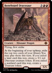 (134)《骨集めのドラコサウルス/Bonehoard Dracosaur》[LCI] 赤R