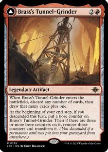 (135)《鉄面提督のトンネル掘削機/Brass's Tunnel-Grinder》/《灼熱の裂け目、テクトラン/Tecutlan, the Searing Rift》[LCI] 赤R