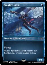【Foil】(405)《遠眼鏡のセイレーン/Spyglass Siren》(プロモパック)[LCI-P] 青U