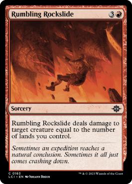(163)《轟く岩滑り/Rumbling Rockslide》[LCI] 赤C