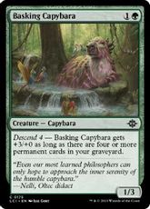 【Foil】(175)《日を浴びるカピバラ/Basking Capybara》[LCI] 緑C