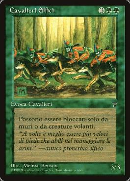 《エルフの騎手/Elven Riders》[LEG] 緑R