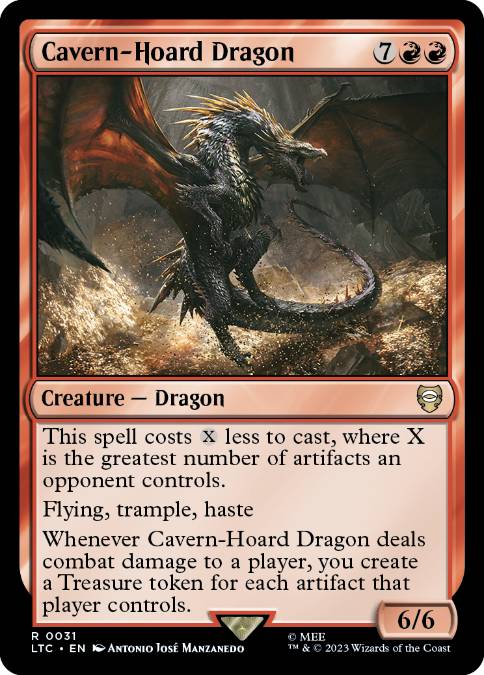 (031)《洞窟に宝蓄えしドラゴン/Cavern-Hoard Dragon》[LTC] 赤R