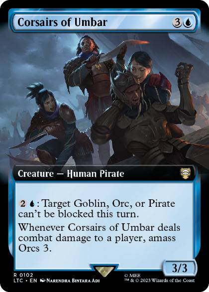 (102)■拡張アート■《ウンバールの海賊/Corsairs of Umbar》[LTC] 青R
