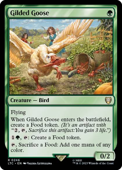 (246)《金のガチョウ/Gilded Goose》[LTC] 緑R