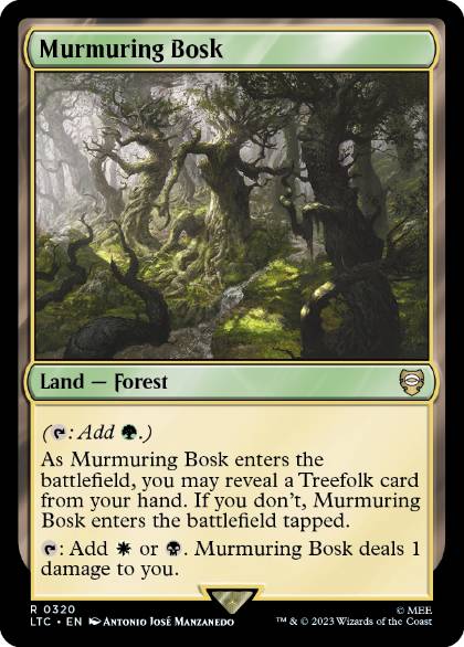 (320)《つぶやき林/Murmuring Bosk》[LTC] 土地R