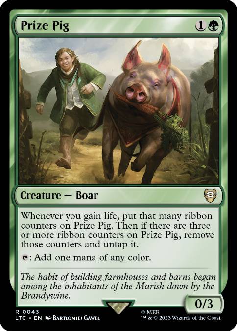 (043)《賞品の豚/Prize Pig》[LTC] 緑R