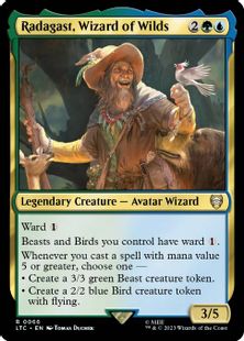 (066)《自然の魔法使、ラダガスト/Radagast, Wizard of Wilds》[LTC] 金R