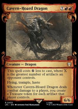 (433)■ショーケース■《洞窟に宝蓄えしドラゴン/Cavern-Hoard Dragon》[LTC] 赤R